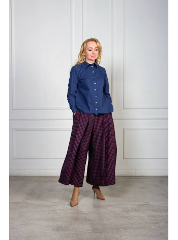 Блузка Марта синяя