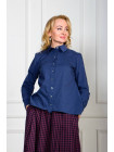 Блузка Марта синяя