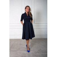Платье Элизабет тёмно-синие