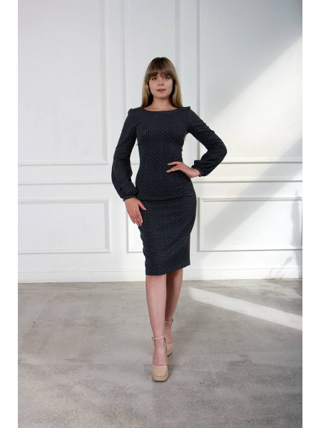 Платье Футляр тёмное