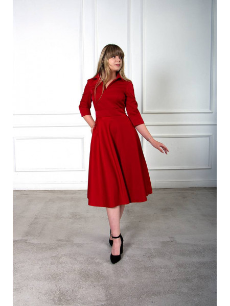 Платье Герда красное