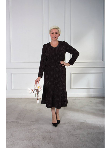 Платье Годе горошек