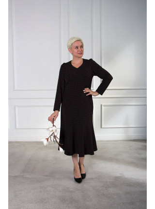 Платье Годе горошек